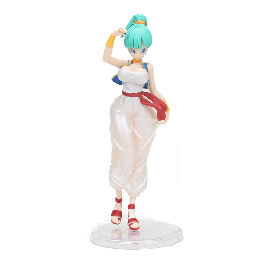 20cm bulma opp Фигурка Dragon Ball Girls Gals NO 18 Lazuli Bulma Ranchi ПВХ Фигурки Dragon Ball Z Коллекционная модель куклы игрушки - Цвет: 20cm bulma opp