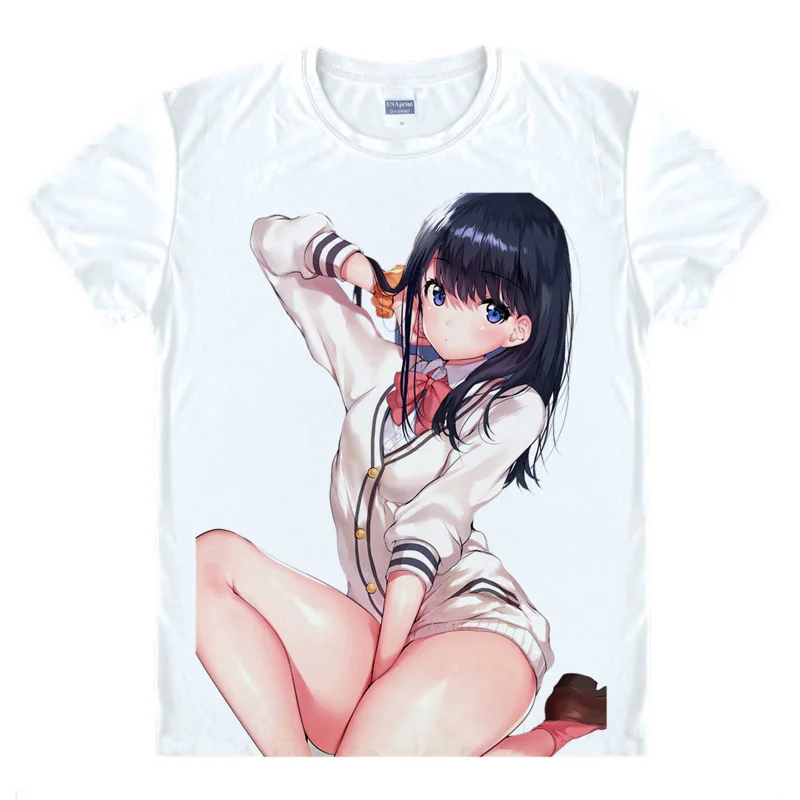 Rikka Takarada Shinjo Akane Denkou Choujin Gridman футболка SSSS. GRIDMAN Мужская Повседневная футболка премиум-класса футболки с коротким рукавом