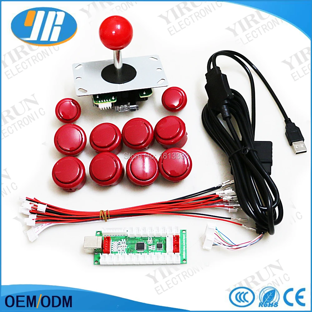 USB контроллер для ПК PS3 30 мм 24 мм|push button usb|arcade bundlebutton usb |