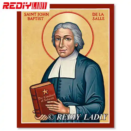 Rediy ladiy алмазная живопись кристалл рукоделие мозаика квадратный узор Алмазная вышивка значок святого Иоанна Стразы картины - Цвет: RF77226