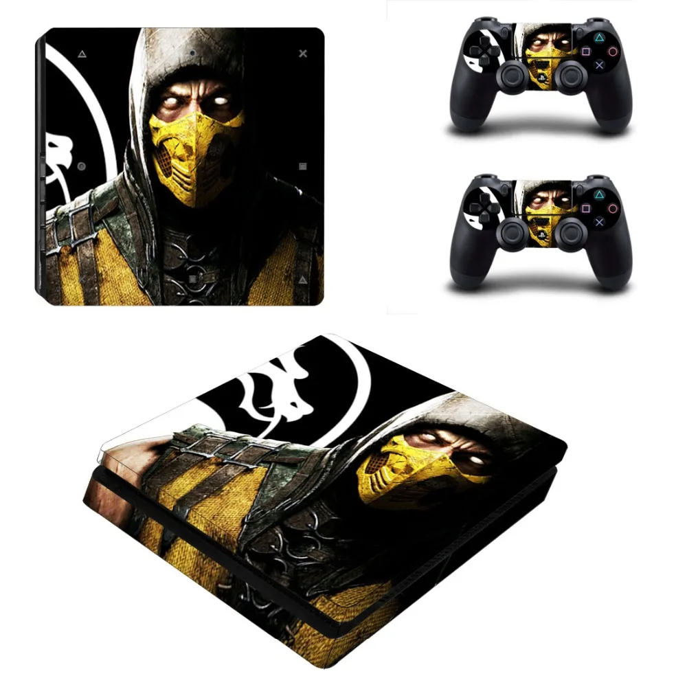 Игра Mortal Kombat PS4 тонкая наклейка для sony playstation 4 консоль и контроллер наклейка PS4 тонкая виниловая наклейка