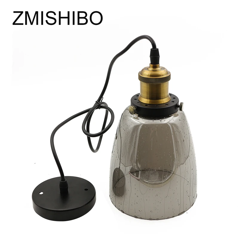 ZMISHIBO Nordic E27 110 В 220 в Подвесная лампа креативный серый эффект дождя стеклянные
