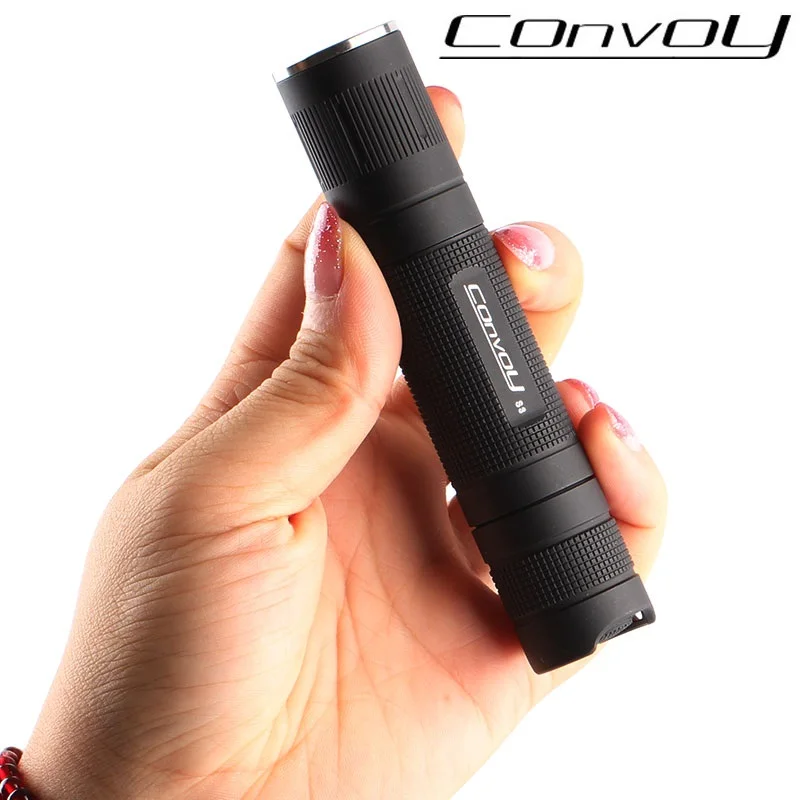 Convoy S3 Cree XM-L2 U2-1A LED Flashlight Torch Lantern Powerful Self Defense Camping light lamp for Bicycle-black | Лампы и освещение