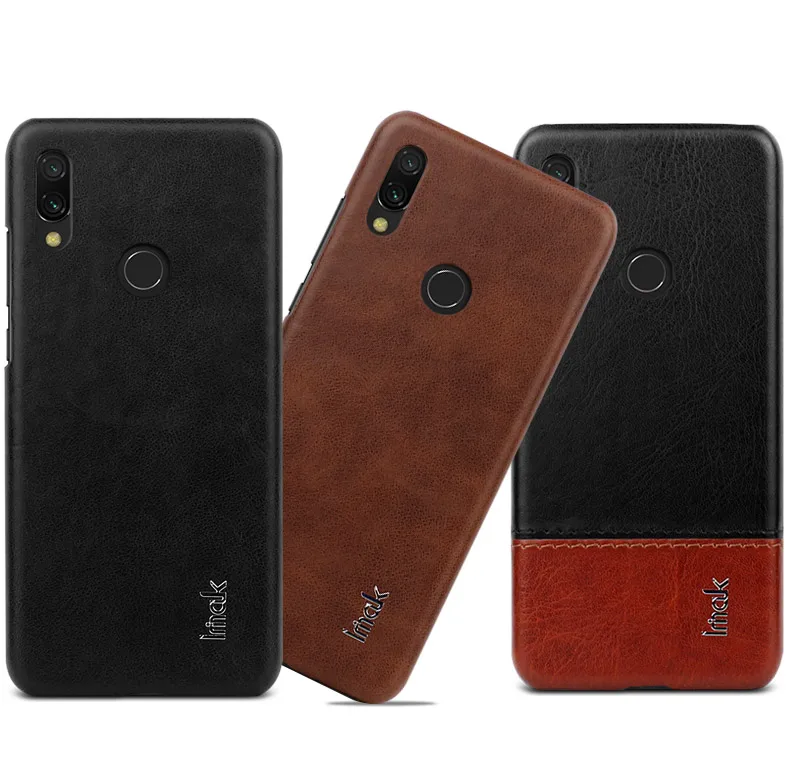 Чехол IMAK для Xiaomi Redmi Note 7, Винтажный чехол из искусственной кожи, жесткий чехол, чехол s для Xiaomi Redmi Note 7 6,3''