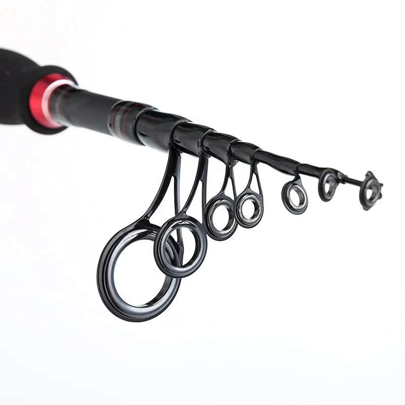 Телескопическая удочка для путешествий 1,95 m/2,1 m/2,4 m/2,7 m power Carbon Spinning casing Lure удилища с удилищем