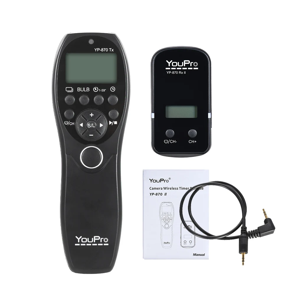 YouPro YP-870 E3 2,4G беспроводной пульт дистанционного управления спуска затвора передатчик ресивер для Canon 600D 650D для Pentax DSLR камеры