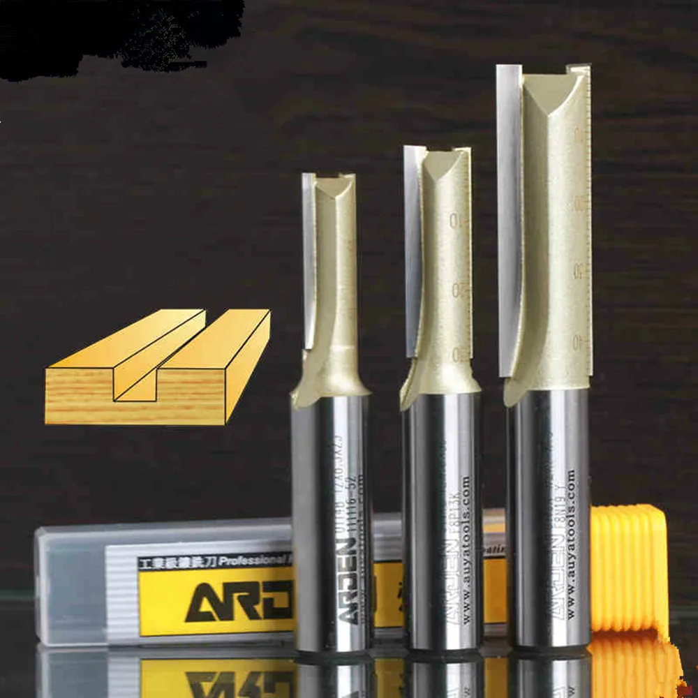 

1/2*1-1/2(38.1mm) straight bit 2 blade milling cutter Arden Router Bit Woodworking Tool 1/2" shank for Gong machine CNC tools