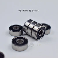 bearing 10pcs 624rs 4135mm free shipping chrome steel rubber sealed high speed mechanical equipment parts