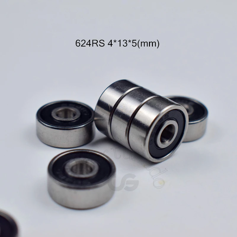 624RS 4*13*5 (мм) 10 шт. ABEC 5 подшипник резиновое запечатанное Миниатюрный Мини Подшипник