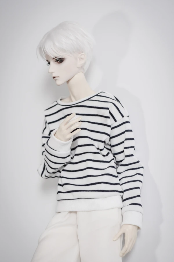 Одежда для куклы BJD футболка с коротким рукавом спереди и сзади 2 цвета на 1/4 1/3 MSD