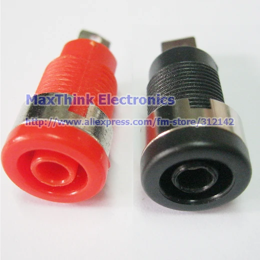 Штепсельная вилка типа банан для безопасной заглушки 4 мм 2 цвета 10 шт. бесплатная