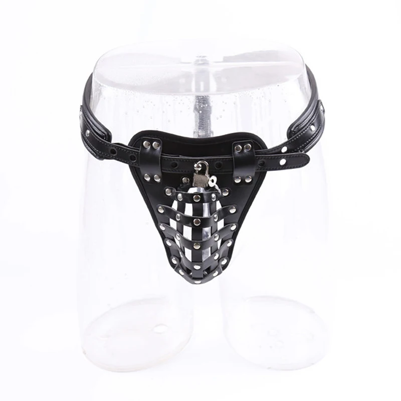 Регулируемый мужской костюм ведомого элемента бондаж на пенис кожаная портупея