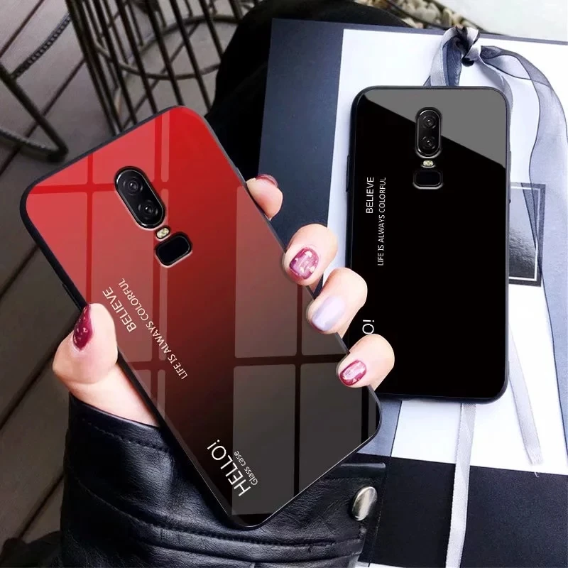 Роскошный градиентный чехол из закаленного стекла для Meizu M5 M5S M6T мягкий