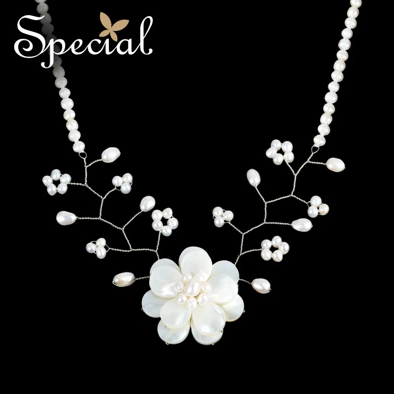 Специальное ожерелье и подвеска из натурального жемчуга большой цветок Морская