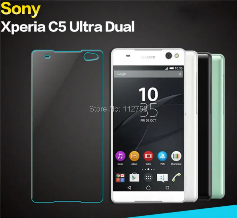 

200x New 0.26mm 2.5D Premium Tempered Glass Screen Protector for SONY Xperia C5 screen protector Film c5