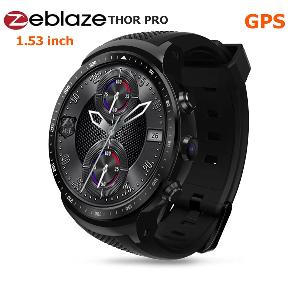 Zeblaze Тор про 3g Android Smartwatch Для мужчин MTK6580 спортивные часы 1 GB 16 gps Сенсорный экран