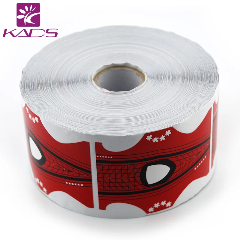 HOTSALE 500 шт./Roll nail art формы КРАСНЫЙ Ногтей Форма Art Совет Расширение формы для Акриловые УФ Гель для ногтей форма гель для наращивания ногтей