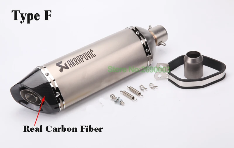 Лазерная маркировка логотипа Akrapovic глушитель выхлопной трубы для мотоцикла id51мм длина 470 мм Глушитель для мотоцикла с DB Killer