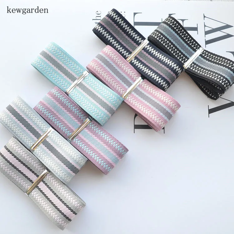 Kewgarden 25 мм 2,5 см полоса атласные ленты DIY бант аксессуары Riband вручную изготовленная лента 7 м/лот