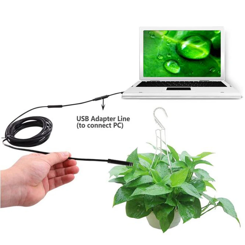 Портативный мини Камера эндоскопа endoskop an97a с 2 м USB кабель 6 LED 1/9 CMOS 640 P HD бороскоп