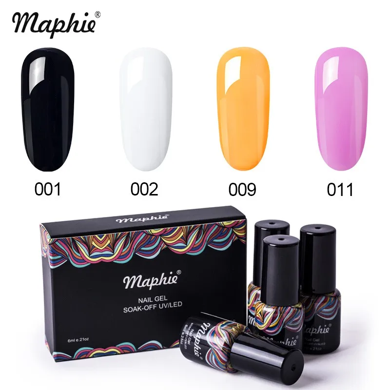3 Maphie 4 шт/партия золотой цвет серии Led гель лак для ногтей набор супер мерцающий блеск УФ Гель-лак для ногтей Полупостоянный гель - Цвет: 3