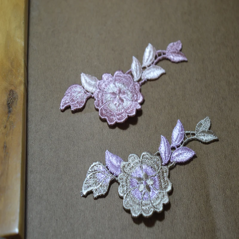 (3pcs/lot)New arrival color floral Sewing Motif Venise Lace Applique for Garment Embroidery patches17112616 | Дом и сад