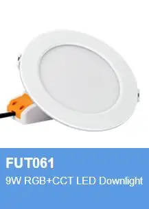MILIGHT AC100-240 V, 6 Вт, 9 Вт, 12 Вт, 15 Вт, 18 Вт, 25 Вт RGB+ CCT светодиодный светильник водонепроницаемый светодиодный потолочный прожектор FUT061 062 063 064 065 066 068 069