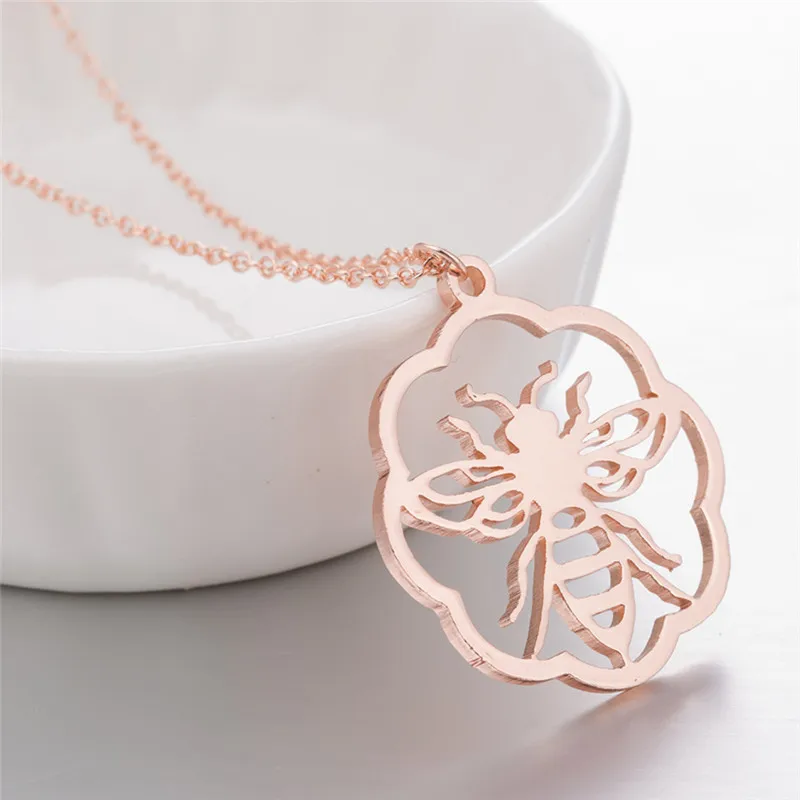 Сотовая пчела ожерелье геометрическое Заявление Круг домашняя s для женщин круг