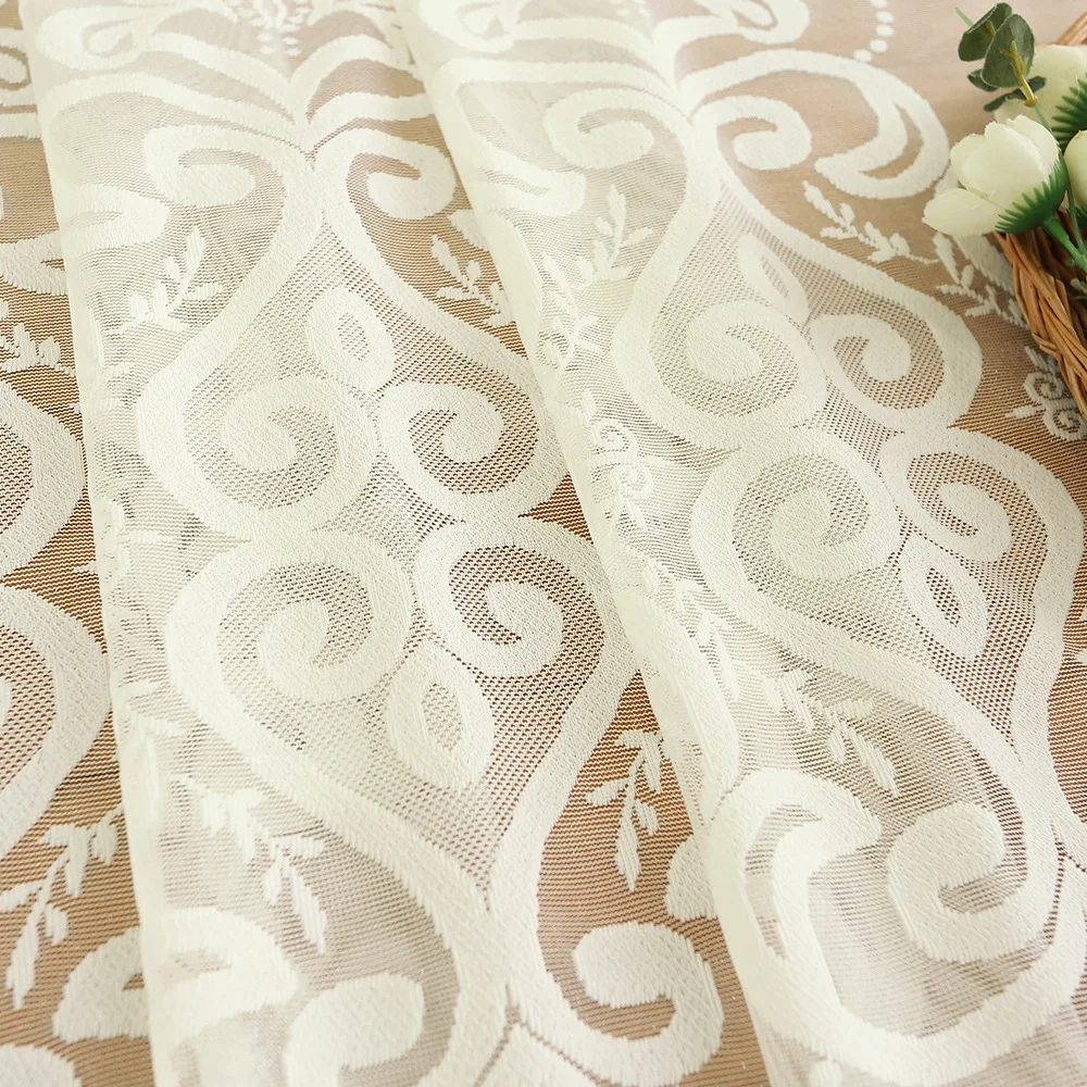 

Curtains for Living Room Bedroom New Products European style high-grade water-soluble embroidery knitting yarn velvet
