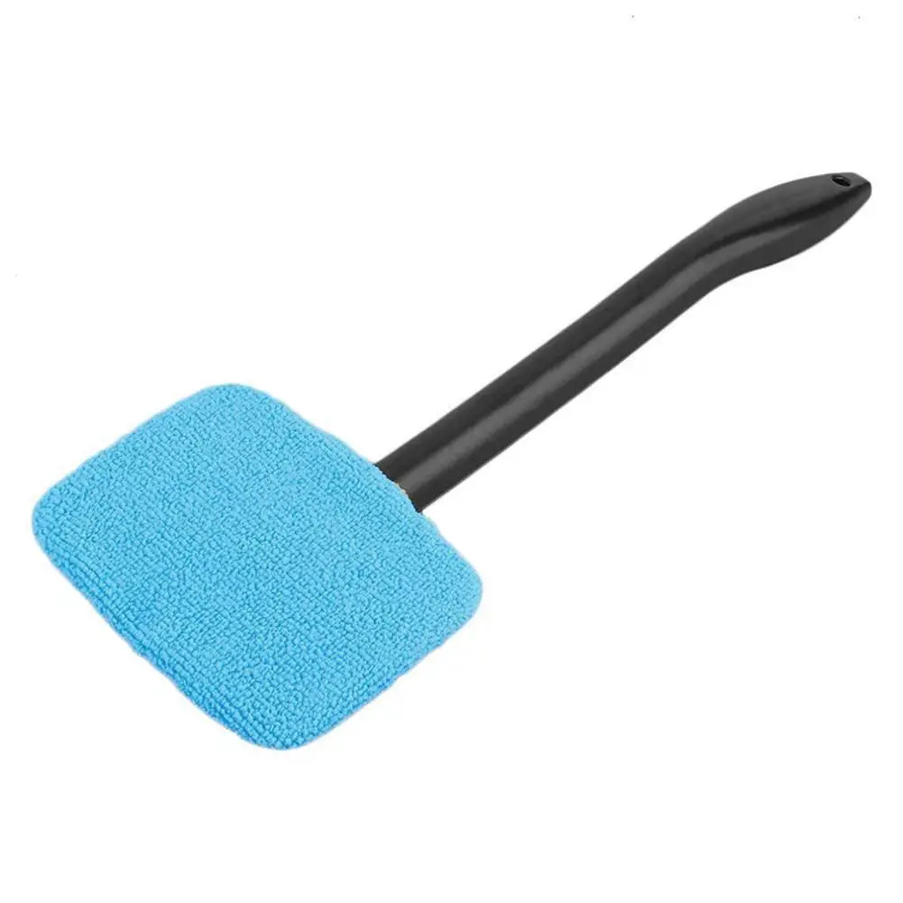 light blue Съемная 13 дюймов оконная щетка из микрофибры очиститель щетка для чистки с тканевой накладкой автомобильный очиститель, инструмент для очистки щетки - Цвет: light blue