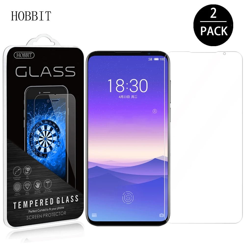 Закаленное стекло 9H 2.5D для MEIZU 16 S 2 шт. ультратонкая Защитная пленка экрана