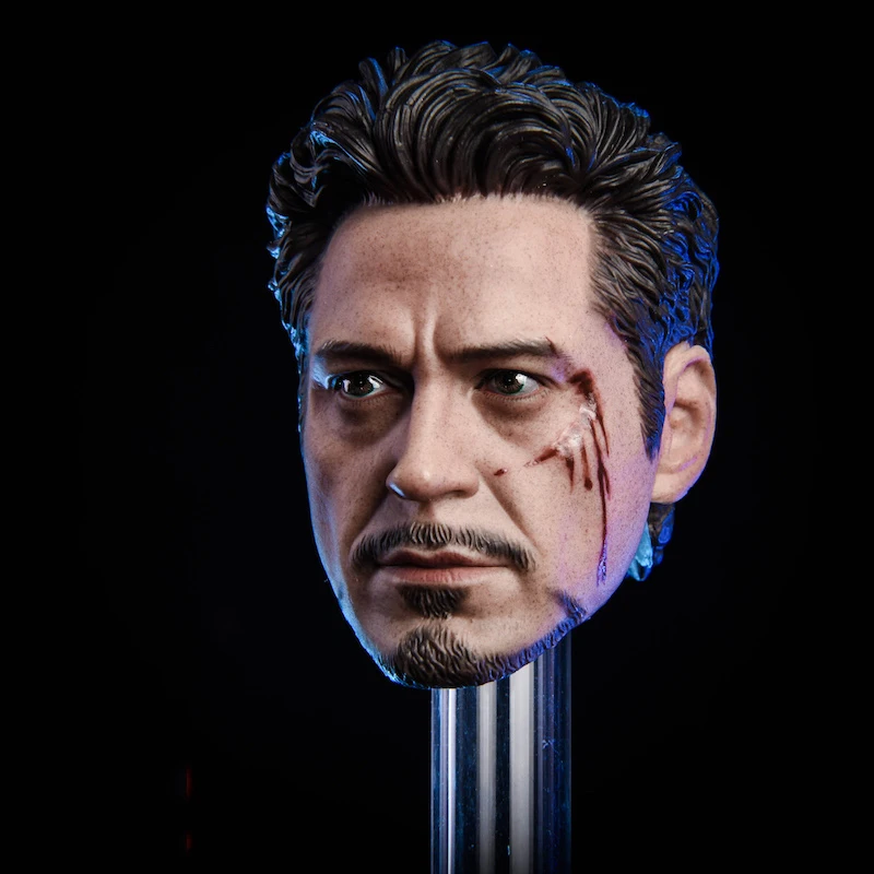 Новинка, 1:6, масштаб, Мужская голова, лепим MK5, Tony 2,0, голова, резная модель, игрушки, нормальная/поврежденная версия, подходит для 1", фигурка для коллекции