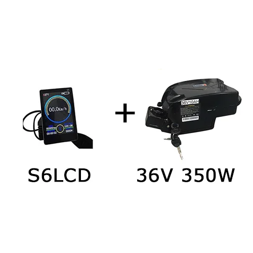 350W 10Ah S6LCD 250 W-350 W электрический мотоцикл комплект с 36V 10Ah, фара для электровелосипеда в Батарея 2" 26" 700C мотор для центрального движения для электрический скутер для взрослых Conversion Kit - Цвет: 350W 10Ah S6LCD