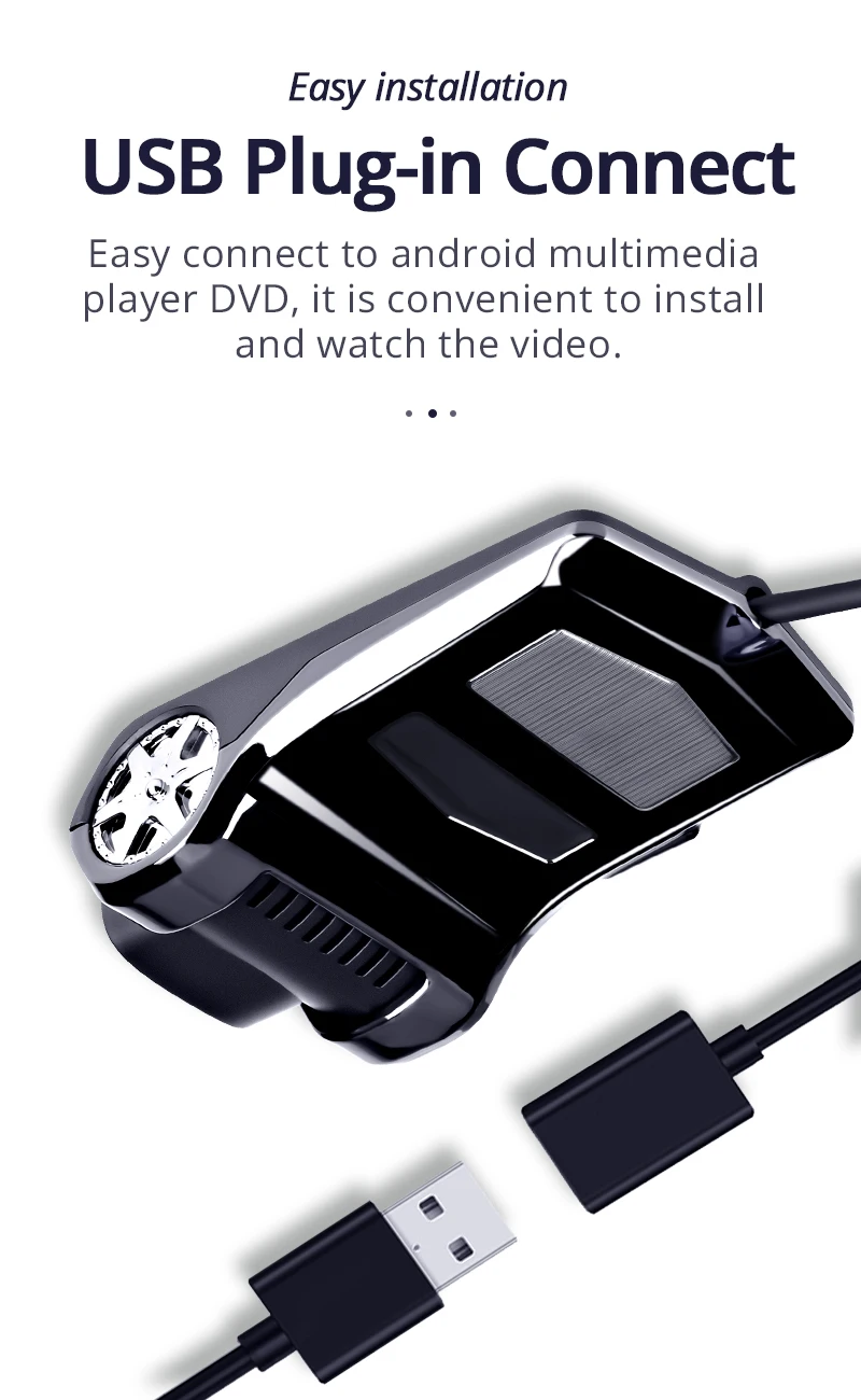 WHEXUNE мини USB Автомобильный видеорегистратор камера Full HD 1080P ADAS Авто Цифровой видеорегистратор для Android мультимедийный плеер