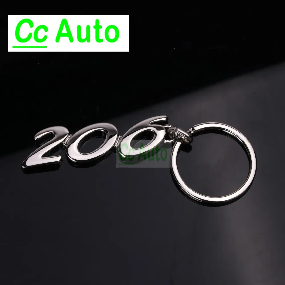 Кольцо для ключей Peugeot автомобильные брелки с логотипом 206 207 301 307 308 408 3008 508 брелок