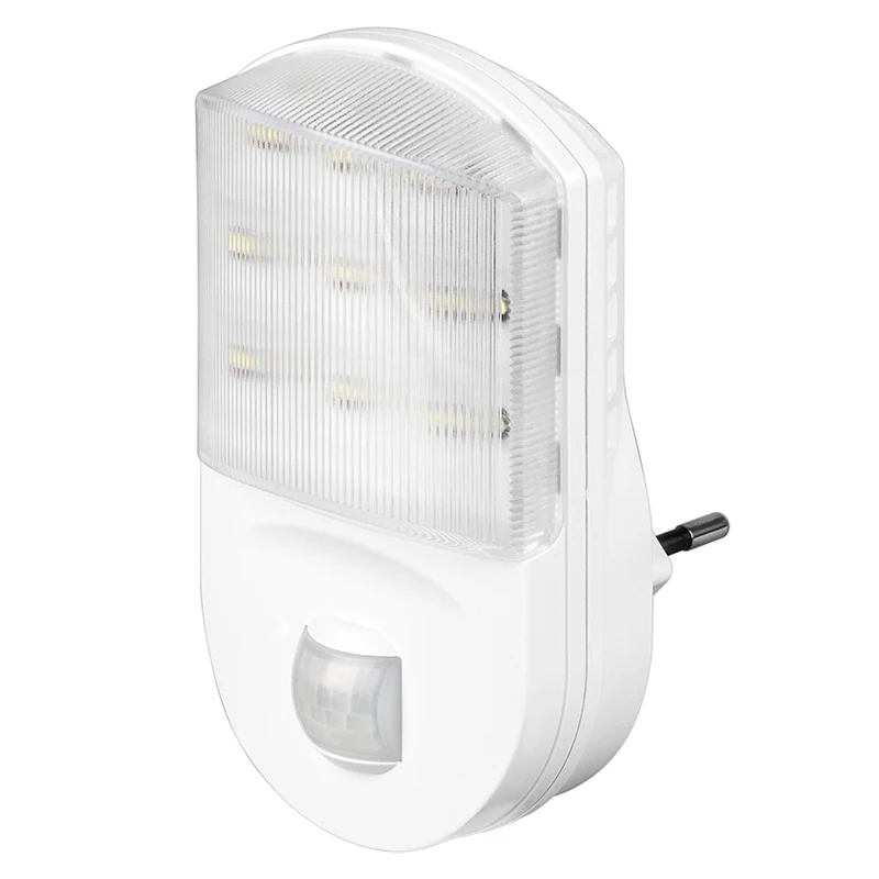 Новый 9LED 0 6 W подключить детектор движения розетка светильник прихожей