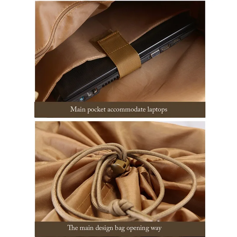 Мужская армейская сумка 50 л водонепроницаемый нейлоновый рюкзак высокого