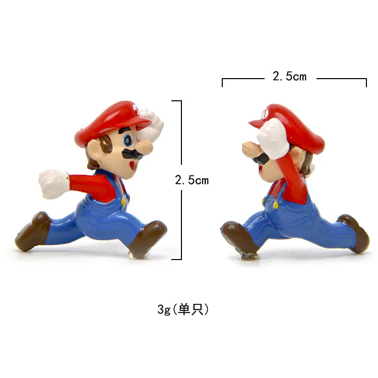 Супер Марио Аниме Фигурка Братья 3d магниты на холодильник префект качество ПВХ