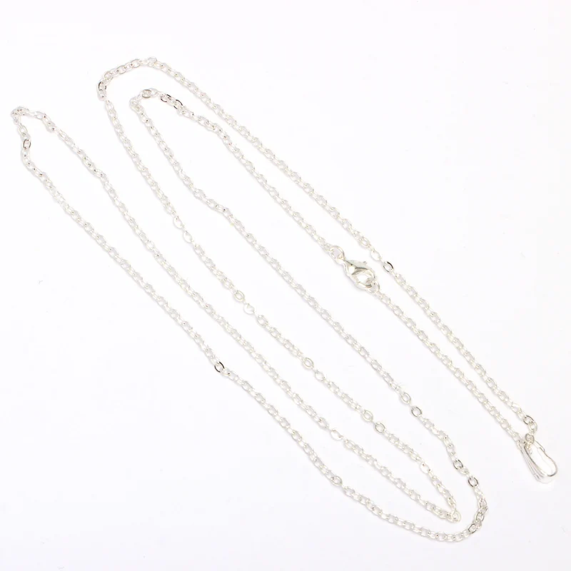 Цепочки для ожерелья 10 шт. 70 см латунные цепочки оптом застежки подвесок