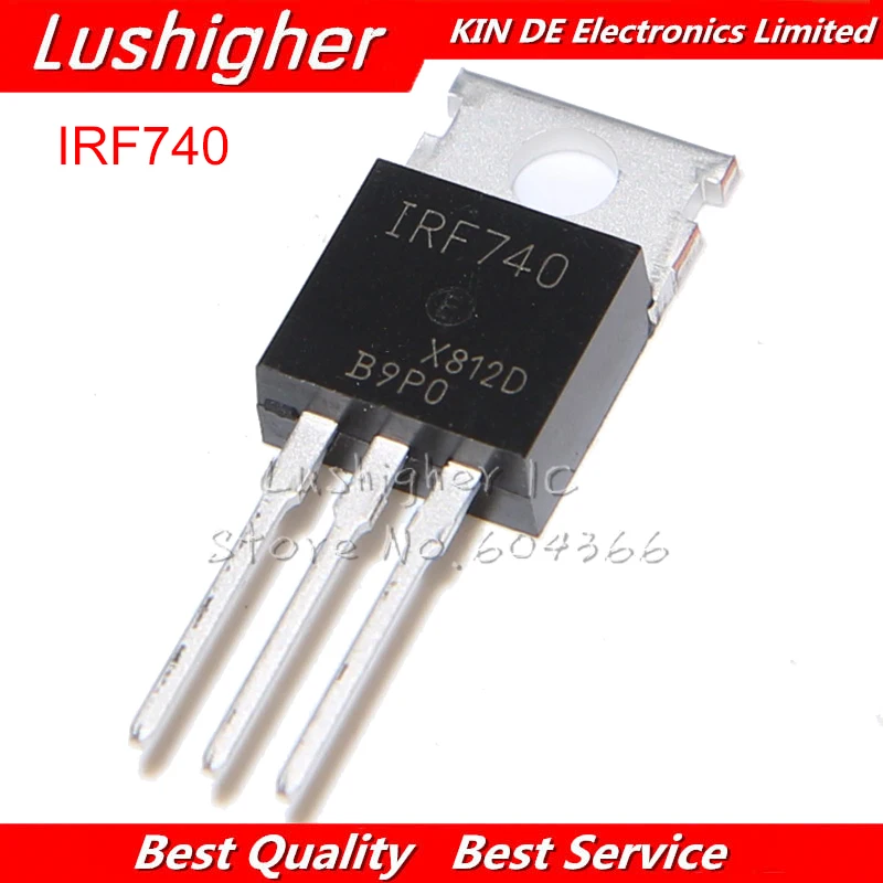 10 шт. транзистор IRF740PBF TO-220 IRF740 TO220 N-Channel Power Mosfet | Электронные компоненты и