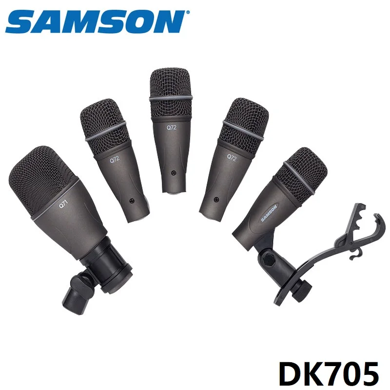 Samson DK705 5-компонентный барабанный микрофон в комплекте набор для записи Q72 snare tom/Q71
