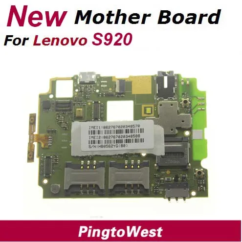 Оригинальная новая материнская плата Lenovo S920 с IMEI ярлыком из сервисного центра
