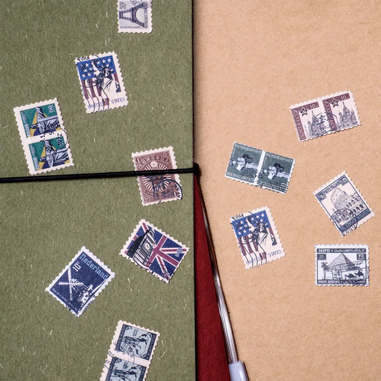 45 шт./компл. фотообои по всему миру бумажные наклейки украшения сделай сам