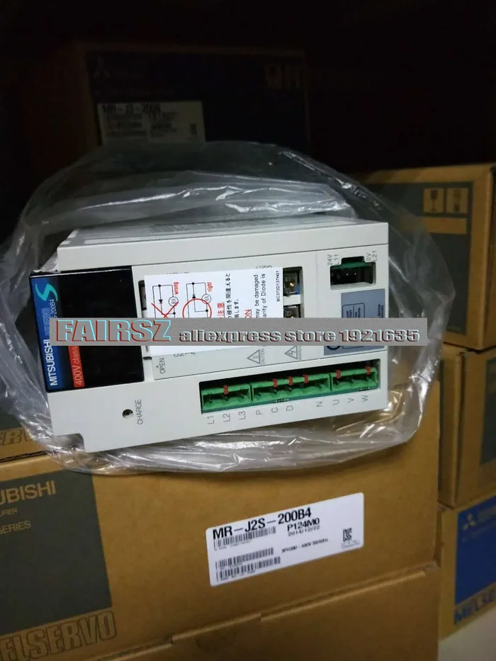 Оригинальный MIT серводвигатель переменного тока с усилителем драйвер MR J2S 200B4