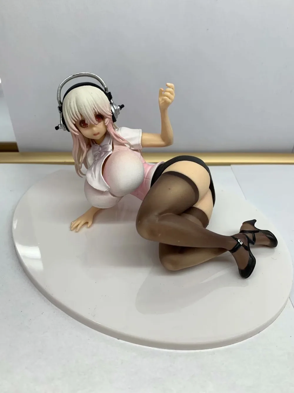 Аниме фигурка пикантная кукла девушка Super купальный костюм Sonico lying Ver. Экшн из ПВХ