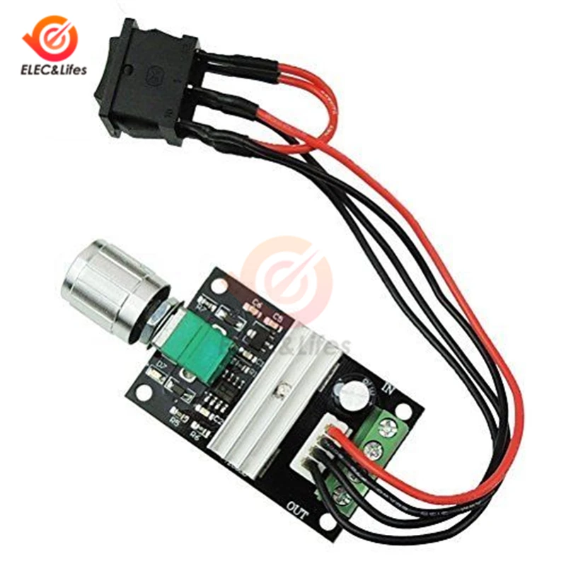 Регулируемый реверсивный регулятор скорости двигателя постоянного тока 3 А 80 Вт