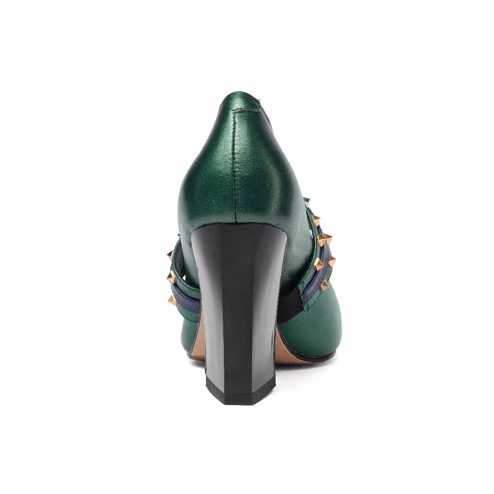 MLJUESE/Новинка 2018 года туфли лодочки из натуральной кожи слипоны Mary Janes sapatos feminino