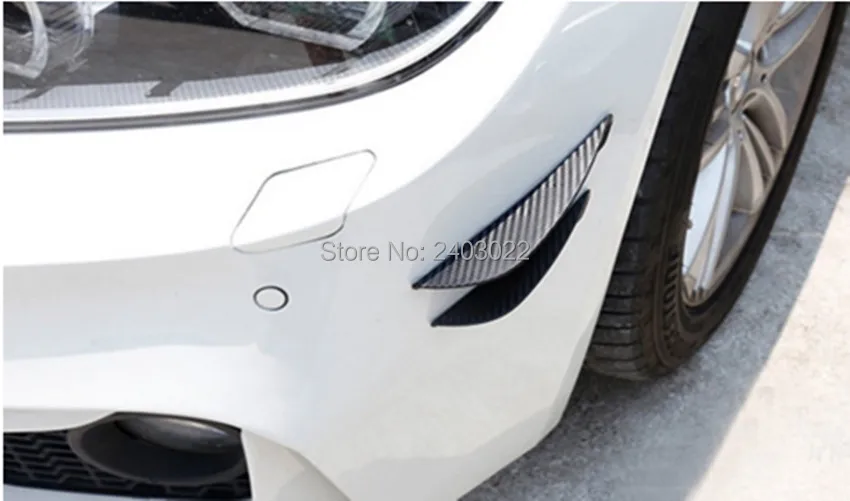 4 шт. черная матовая отделка сухое углеродное волокно патент переднего бампера