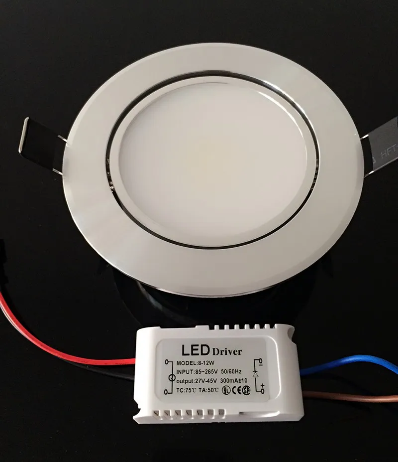 COB Led светильник 10 Вт 12 с регулируемой яркостью потолочный встраиваемый