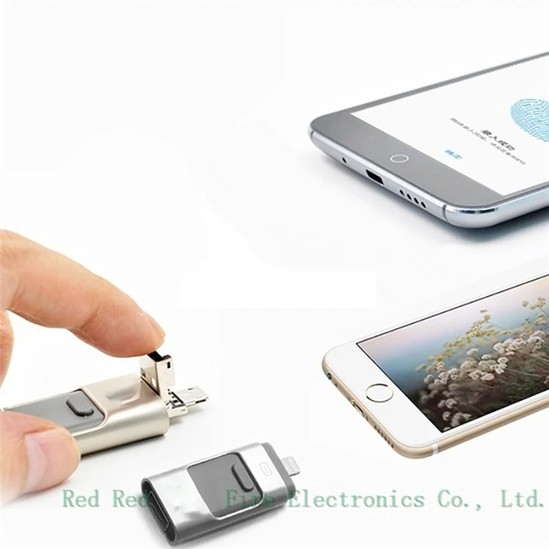 Флеш-накопитель USB 3,0 накопитель 128g 32g 64g Android OTG Флешка для micro iphone sony samsung U диск 3 в 1 карта памяти USB